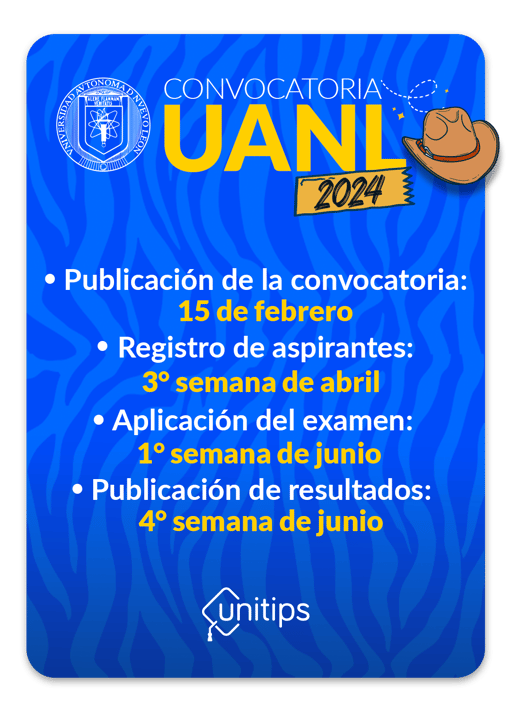 Convocatoria UANL 2024 primer proceso a licenciaturas